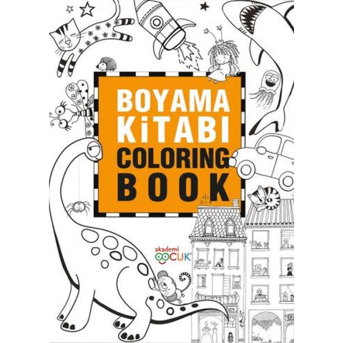 Boyama Kitabı - Coloring Book - 24X33,5 cm