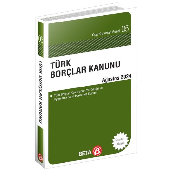 Türk Borçlar Kanunu - Eylül 2024