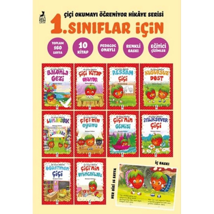 Çiçi Okumayı Öğreniyor Hikaye Serisi (1. Sınıflar için 10 Kitap)