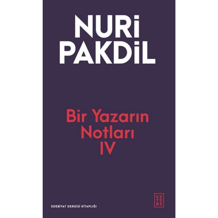 Bir Yazarın Notları IV