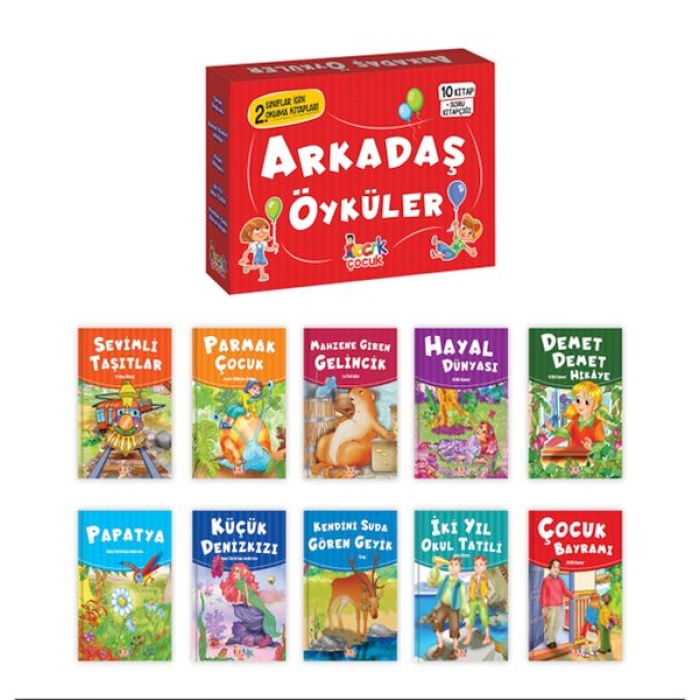Arkadaş Öyküler - (10 Kitap+Soru Kitapçığı)
