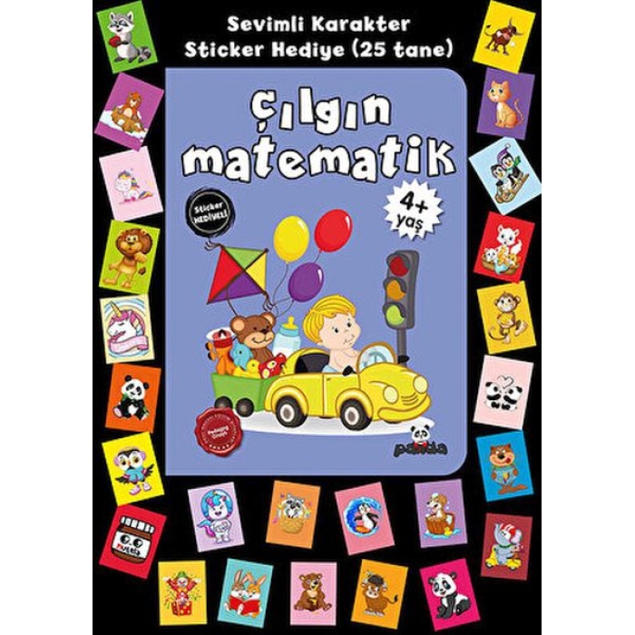 Stickerlı 4+ Yaş Çılgın Matematik