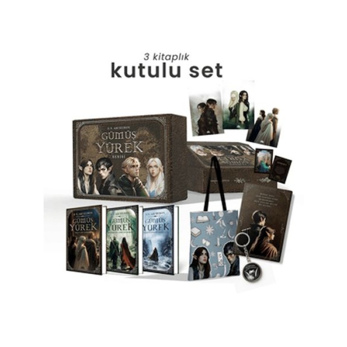 Gümüş Yürek Serisi - Üç Kitaplık Hediyeli Ciltli Kutu