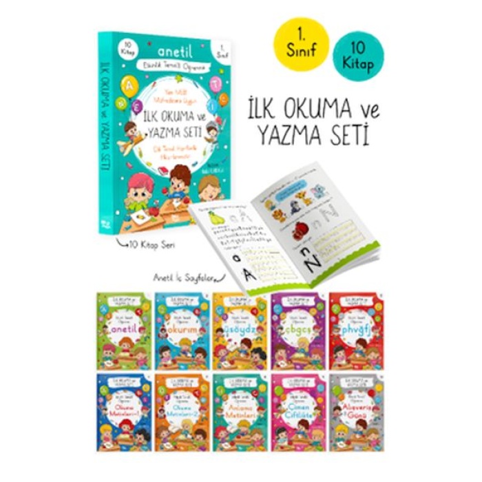 Anetil İlk Okuma ve Yazma Seti – 10 Kitap