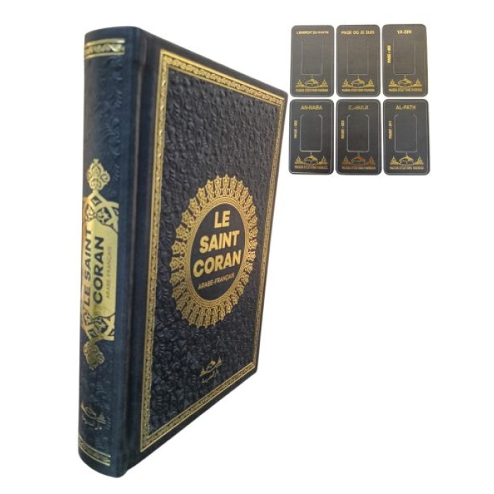 Hafız Boy Termo Deri Le Saınt Coran Fransızca Muhammad Hamıdullah Siyah