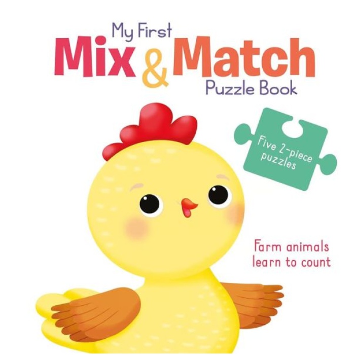 My First Mix & Match Puzzle Book: Farm Animals Learn to Count