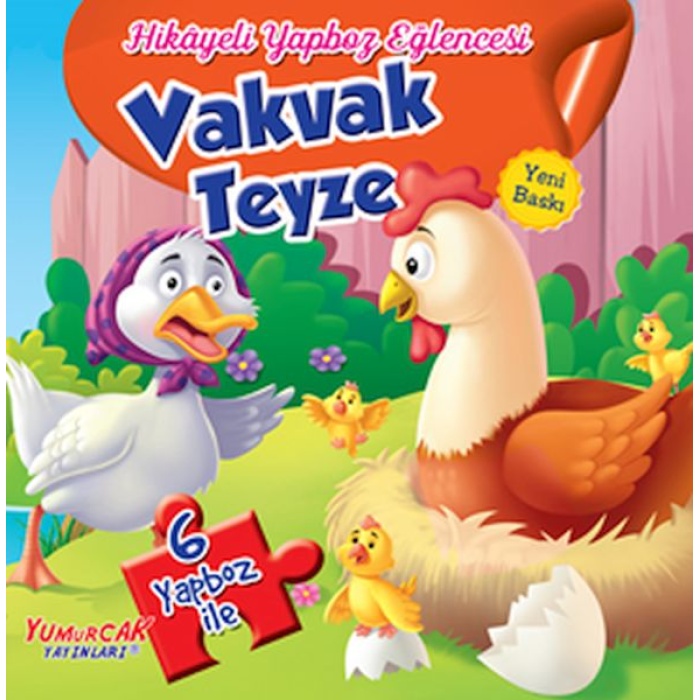 Vakvak Teyze - Hikayeli Yapboz Eğlencesi (6 Yapboz İle)