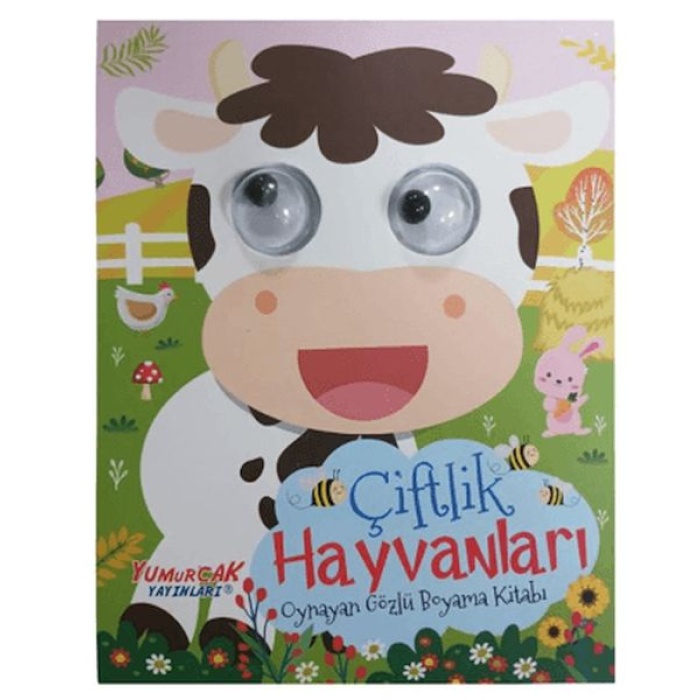 Oynayan Gözlü Boyama Kitabı – Çiftlik Hayvanları