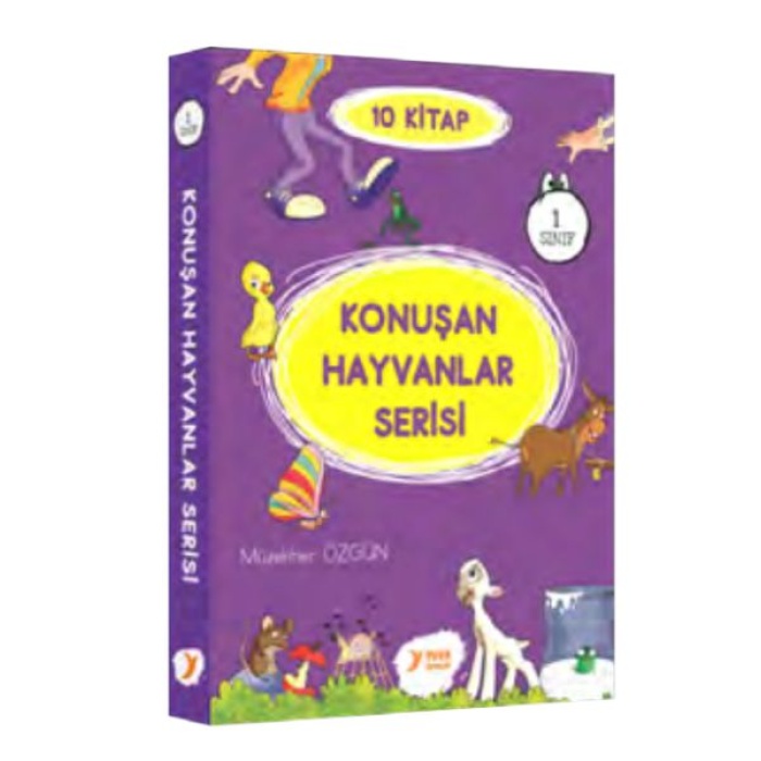 Konuşan Hayvanlar Serisi 1. Sınıf Renkli Heceli 10 Kitap