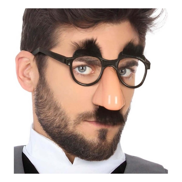 Eğlenceli Kılık Değiştirme Kaş Bıyık Mizah Gözlüğü 9x13 cm - Lisinya