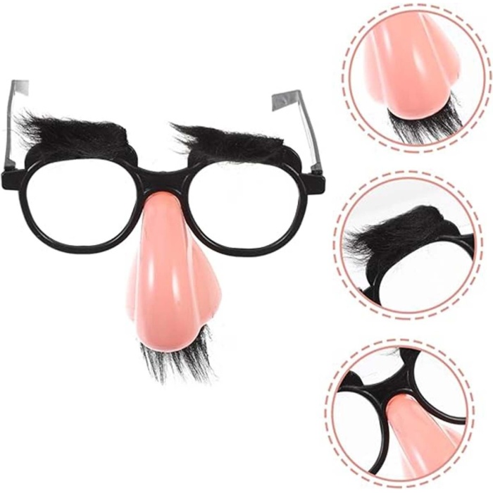 Eğlenceli Kılık Değiştirme Kaş Bıyık Mizah Gözlüğü 9x13 cm - Lisinya