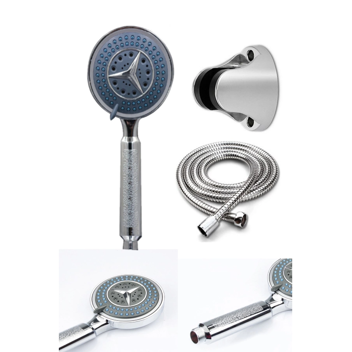 Fonksiyonlu Duş Başlığı Seti Başlık, Hortum Ve Mafsal Seti ( Lisinya )