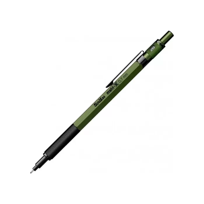 Mekanik Kurşun Kalem 0,7 mm Yeşil Pirinç Gövde Hafif ve Ergonomik Profesyonel Kullanım