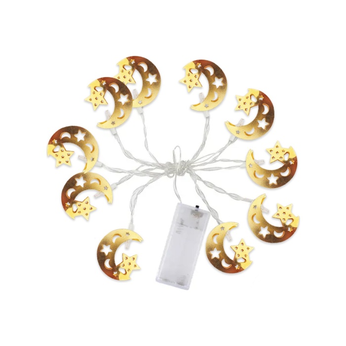 Ramazan Temalı Pilli LED Gün Işığı 2mt Dekarasyon