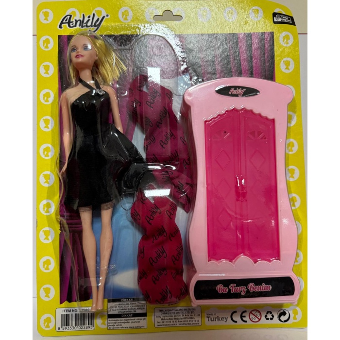 Anlily Dolapli Bebek Oyun Seti