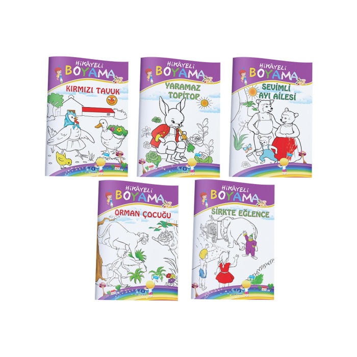 Masallı Boyama Kitabı (5 Kitap Takım)