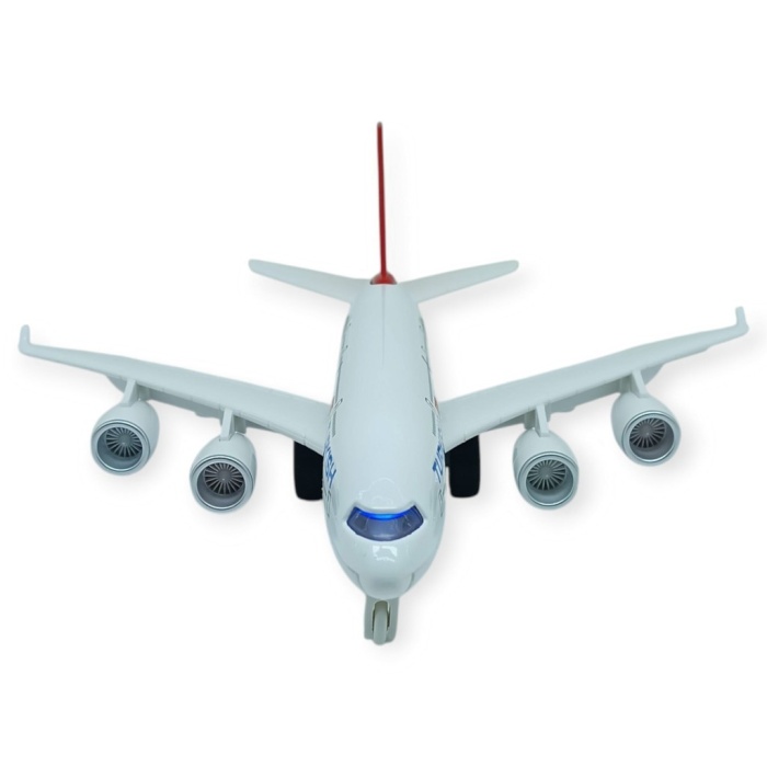 Çek Bırak Metal Uçak Sesli Işıklı - A380 (Lisinya)