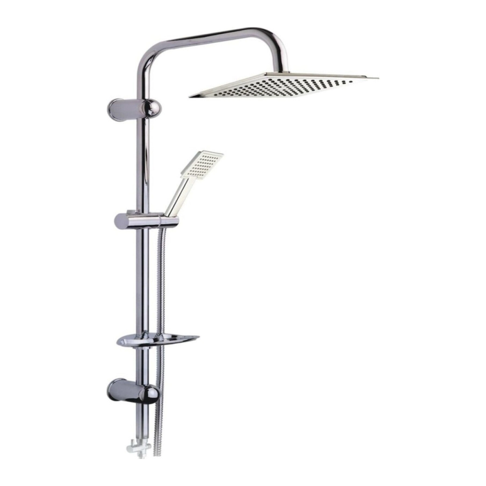 Dubai Yeni Nesil Yağmurlama Etkili Krom Duş Robotu Seti - Fonksiyonel Tepe Duş Takımı ( Lisinya )