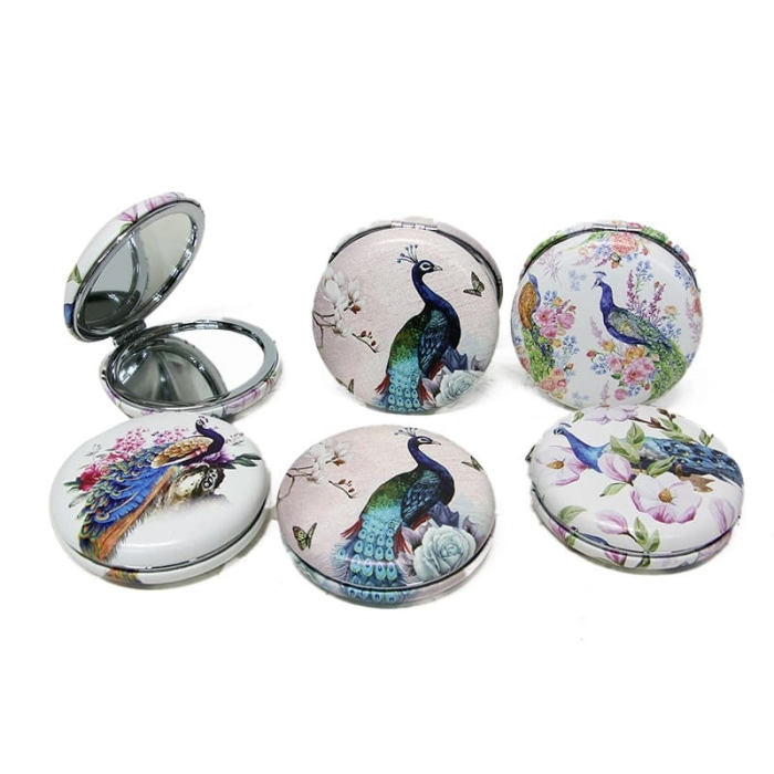 Cep Aynası Yuvarlak Tombul Peacock ( Lisinya )