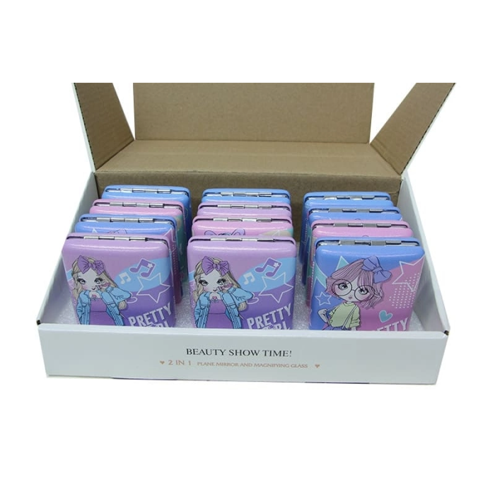 Cep Aynası Dikdörtgen Tombul Pretty Girl ( Lisinya )