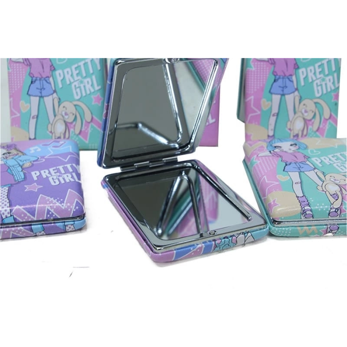 Cep Aynası Dikdörtgen Tombul Pretty Girl ( Lisinya )