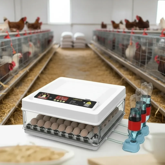 Wh-130 Kuluçka Makinesi -Tavuk Kaz Hindi Ördek ve Kuş Türleri Uyumlu Yedek Motor Hediyeli ( Lisinya )