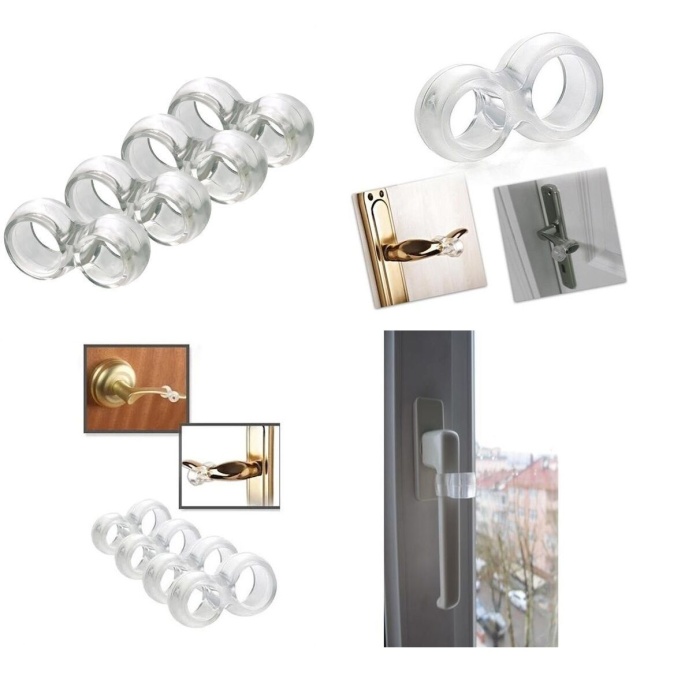 Silikon Kapı & Pencere Vurma Önleyici Stoper Kapı Tamponu 4 Adet - Lisinya