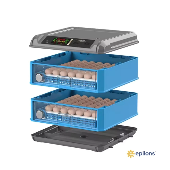 128 Yumurta Kapasiteli Tam Otomatik Kuluçka Makinesi - Civciv, Kaz, Hindi ve Ördek Yetiştiriciliği Epo-128M ( Lisinya )