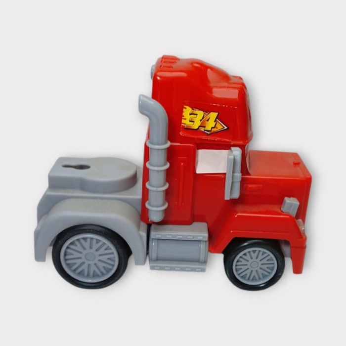 Sürtmeli Oyuncak Tır - Kırmızı (Lisinya)