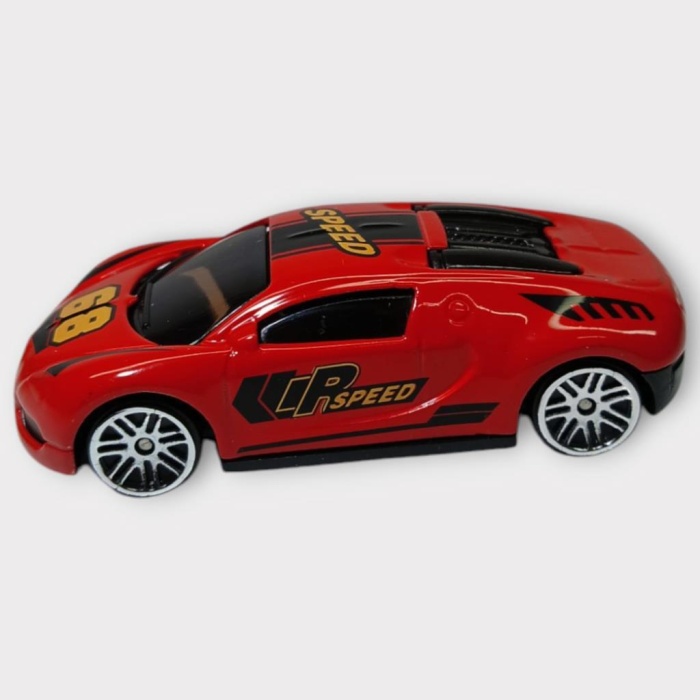 Metal Mini Arabalar  8 cm - Kırmızı - 4 (Lisinya)