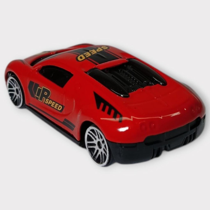 Metal Mini Arabalar  8 cm - Kırmızı - 4 (Lisinya)