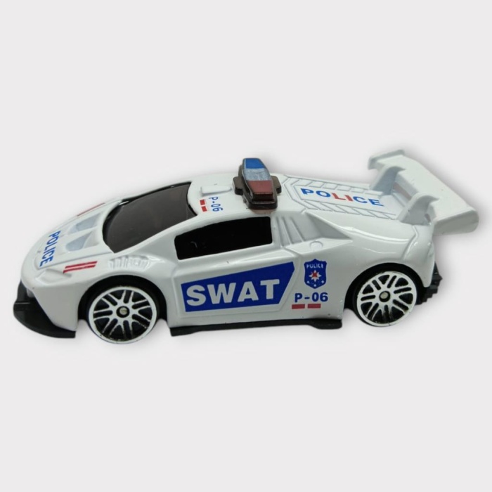 Metal Mini Polis Arabası  8 cm - Polis - 3 (Lisinya)