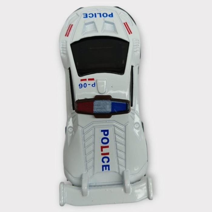 Metal Mini Polis Arabası  8 cm - Polis - 3 (Lisinya)