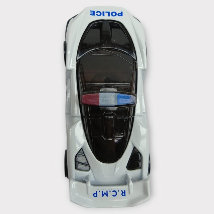 Metal Mini Polis Arabası  8 cm - Polis - 4 (Lisinya)