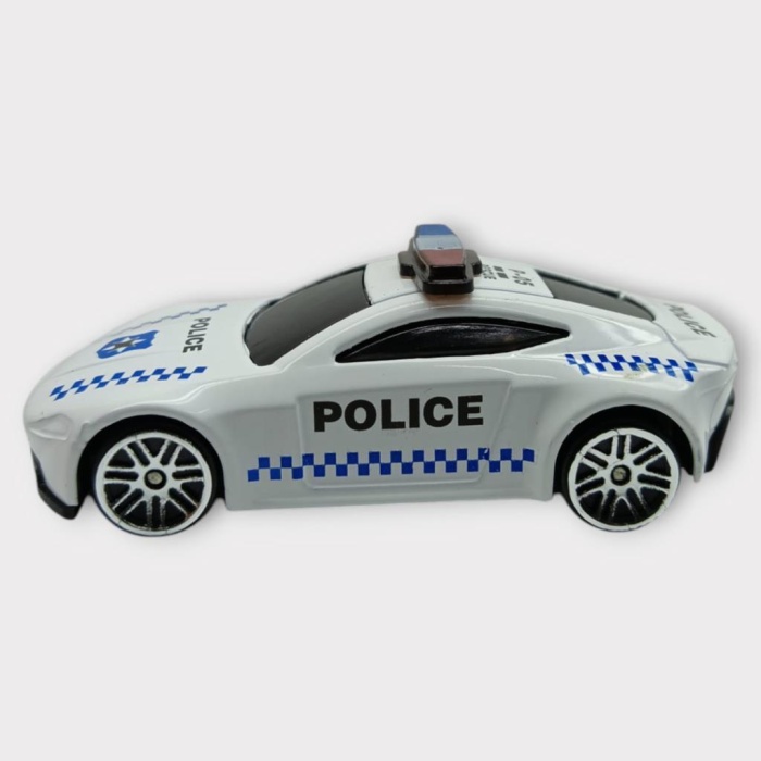 Metal Mini Polis Arabası  8 cm - Polis - 5 (Lisinya)