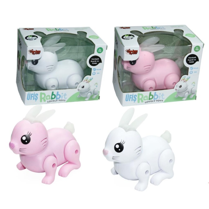 99777-1 - PİLLİ SESLİ IŞIKLI YÜRÜYEN TAVŞAN (Lisinya)