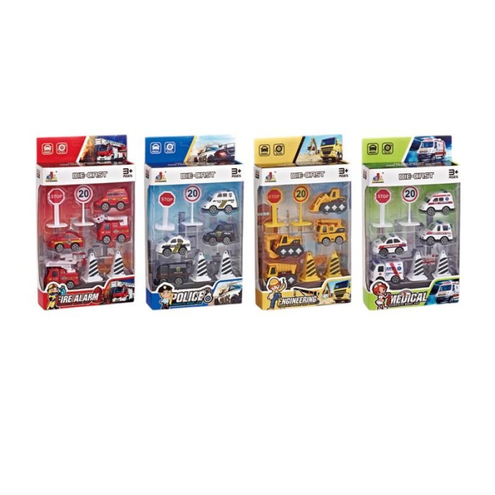 DS934 - İŞ ARAÇLARI AKSESUARLI 4 LÜ ARAÇ SETİ (Lisinya)