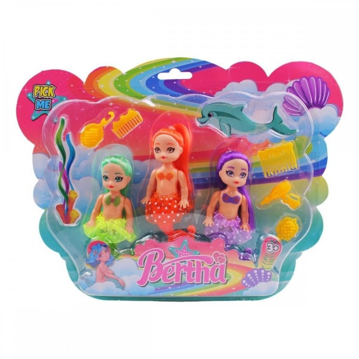 6021 - DENİZ KIZI AKSESUARLI 3 LÜ KARTELA (Lisinya)