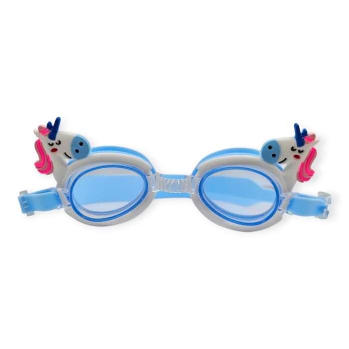 Çocuk Yüzücü Gözlüğü Silikon Taşıma Çantalı Pony - 9014 (Lisinya)