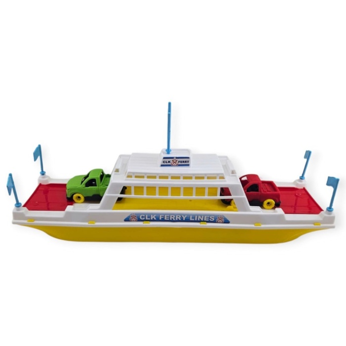 Feribot Araç Taşııyan Gemi 45 cm - Sarı (Lisinya)
