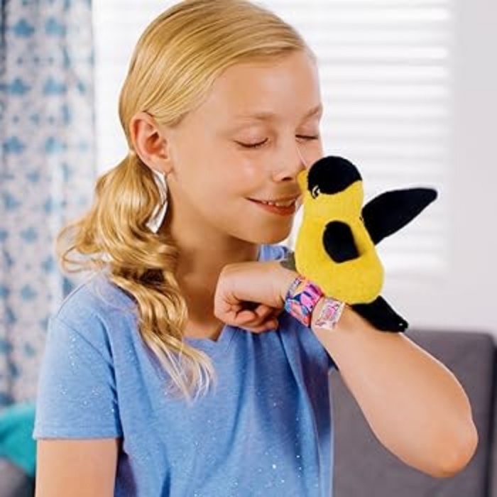 Peluş Ses Tekrarlı Hayvan Bileklik Aksesuar - Saka Kuşu (Lisinya)