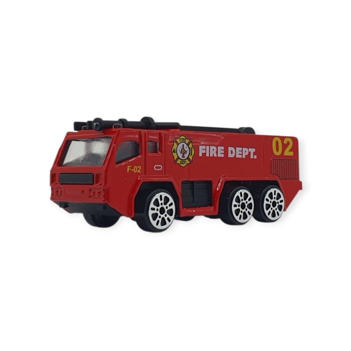 3lü İş Makinaları Road Seti - Die Cast - DS044 - İtfaiye (Lisinya)