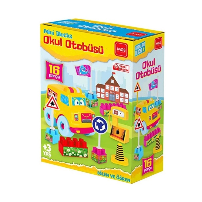 Lego Okul Otobüsü Seti 16 Parça - URT-10-3597 (Lisinya)