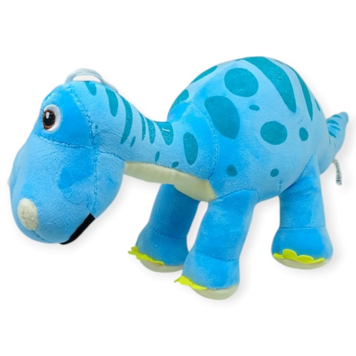 Sevimli Peluş Dinazor Turko Dino 35 cm - Mavi (Lisinya)