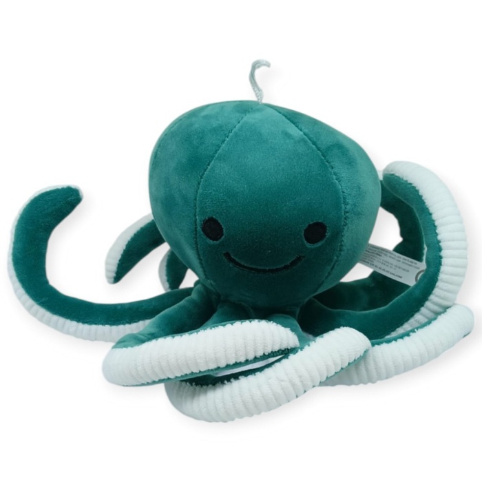 Peluş Sevimli Ahtapot 30 cm - Yeşil (Lisinya)