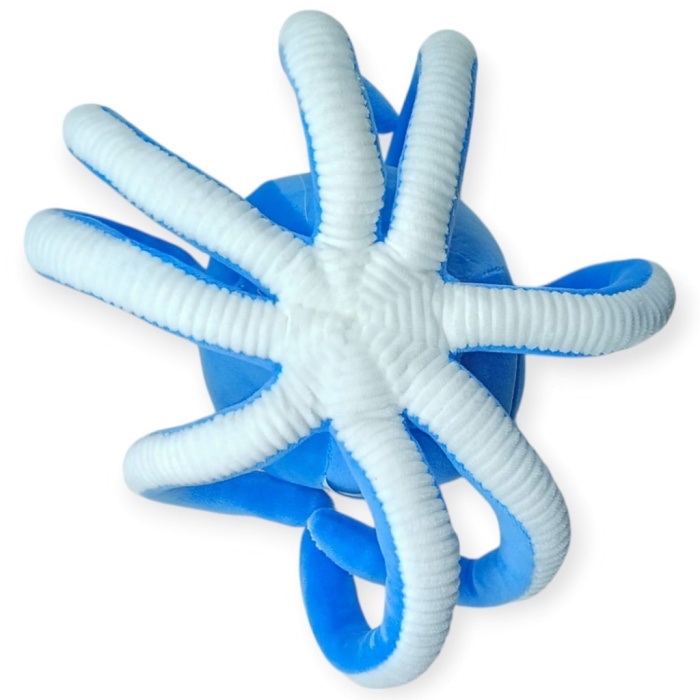 Peluş Sevimli Ahtapot 30 cm - Mavi (Lisinya)