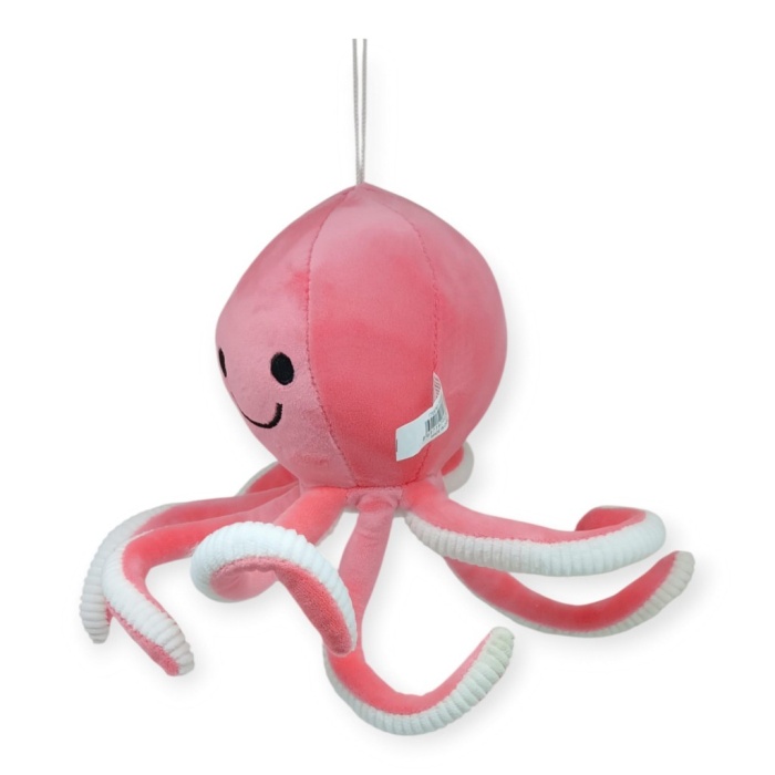 Peluş Sevimli Ahtapot 30 cm - Pembe (Lisinya)