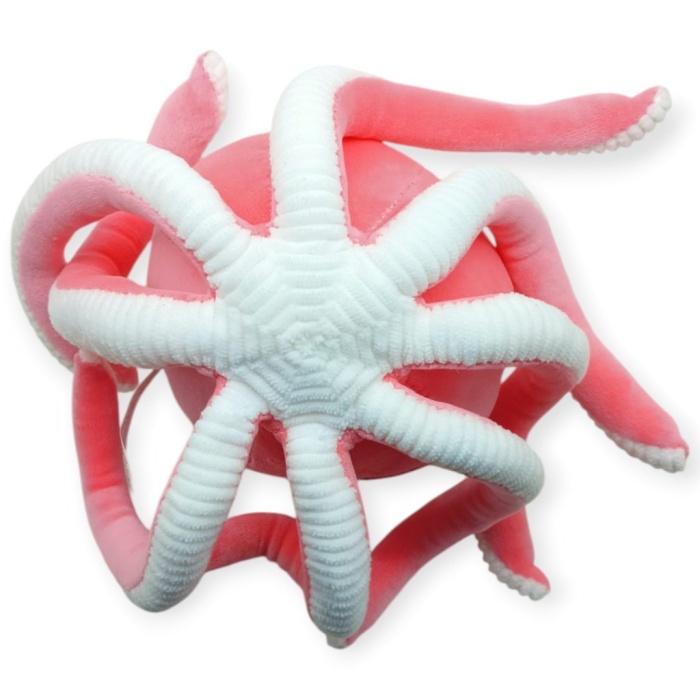 Peluş Sevimli Ahtapot 30 cm - Pembe (Lisinya)