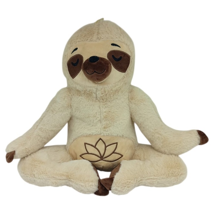 Peluş Yogacı Tembel Hayvan 40 cm - Kahverengi (Lisinya)
