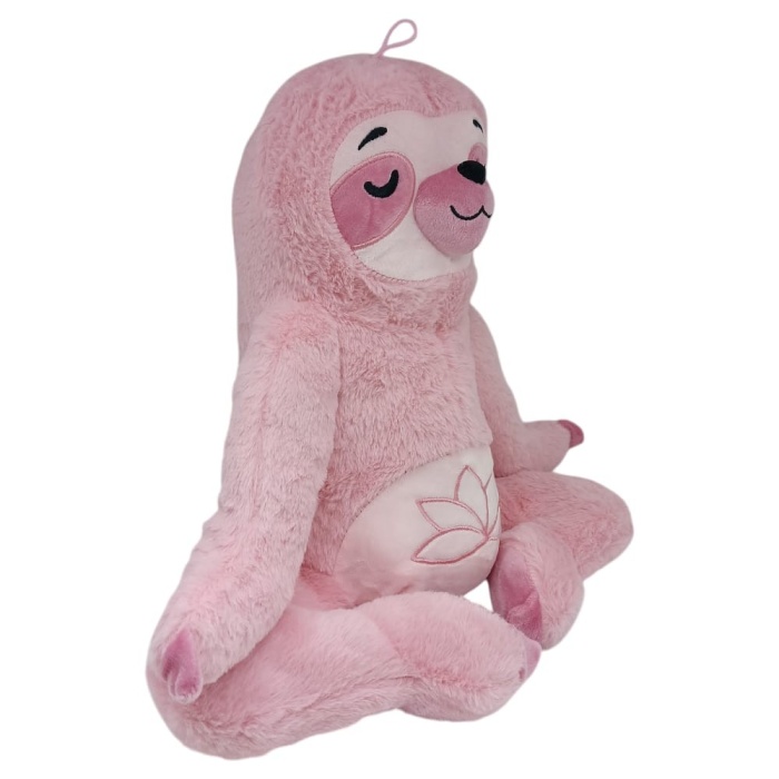Peluş Yogacı Tembel Hayvan 40 cm - Pembe (Lisinya)